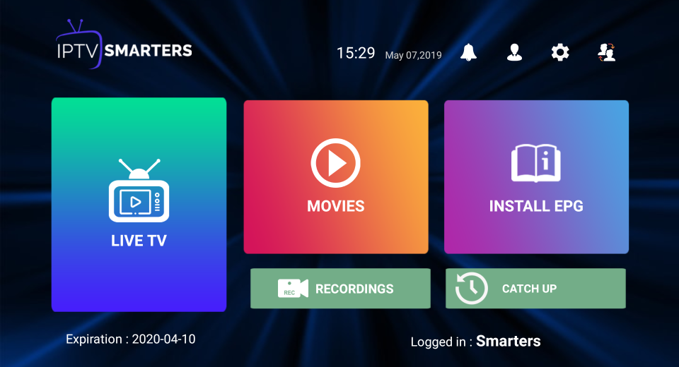 Android TV setup screen