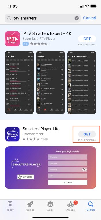 iPhone &amp; iPad setup screen
