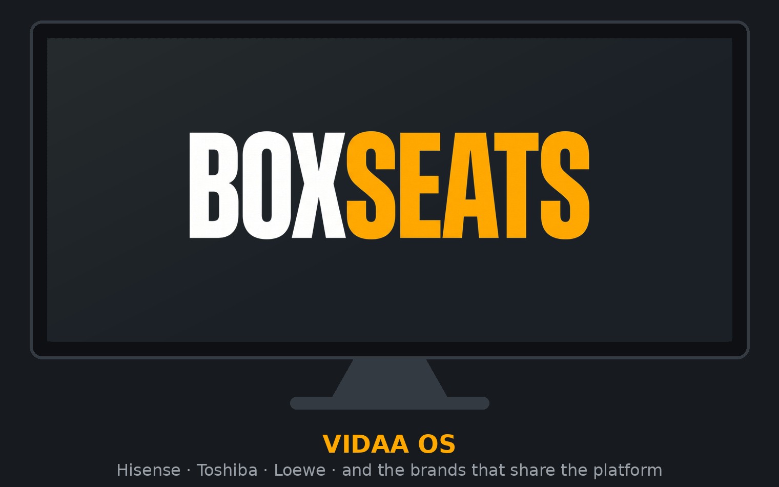 A VIDAA OS television — Hisense, Toshiba and the brands that share the platform